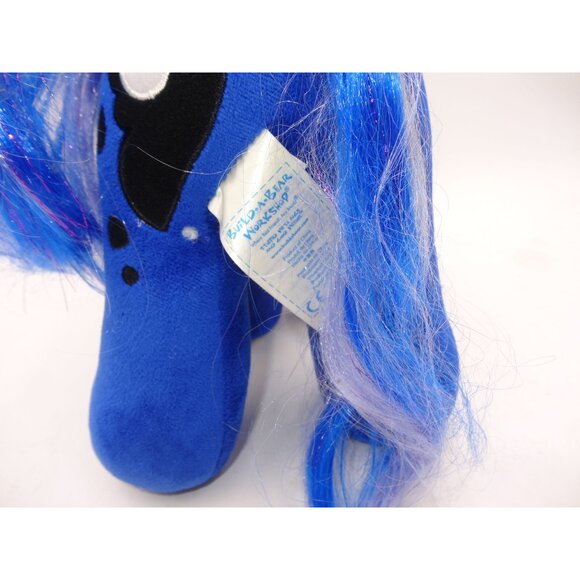 My Little Pony Princess Luna Plush Build-A-Bear Workshop Blue Glitter Wings & Ho - Picture 4 of 8